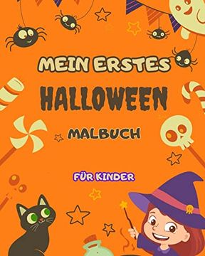 portada Mein erstes Halloween-Malbuch für Kinder: Großartig für kleine Künstler: Mit Seiten voller Spaß zum Thema Halloween und niedlichen gruseligen
