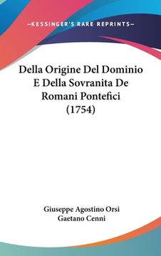 portada Della Origine del Dominio e Della Sovranita de Romani Pontefici (in Italian)