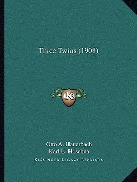 portada three twins (1908) (en Inglés)
