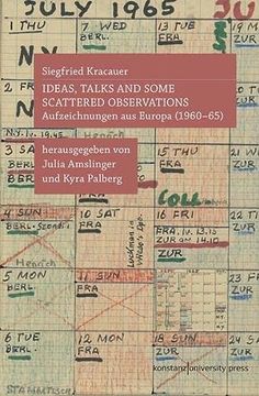 portada Ideas, Talks and Some Scattered Observations: Aufzeichnungen aus Europa (1960-65)