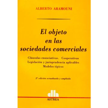 portada El Objeto De Las Sociedades Comercialeales (in Spanish)