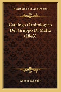 portada Catalogo Ornitologico Del Gruppo Di Malta (1843) (en Italiano)
