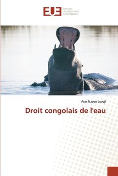 portada Droit congolais de l'eau (en Francés)