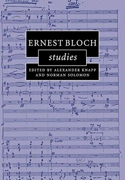 portada Ernest Bloch Studies (Cambridge Composer Studies) (en Inglés)
