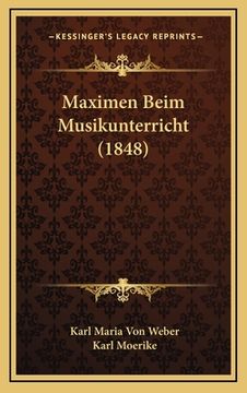 portada Maximen Beim Musikunterricht (1848) (en Alemán)