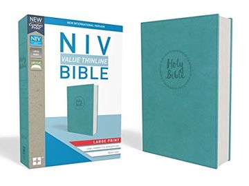 portada Niv, Value Thinline Bible, Large Print, Imitation Leather, Blue (in English)