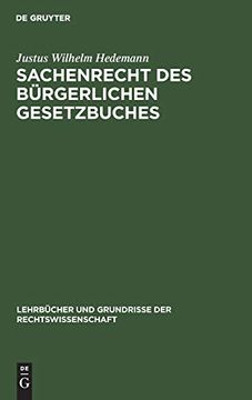 portada Sachenrecht des Bürgerlichen Gesetzbuches (in German)