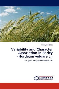 portada variability and character association in barley (hordeum vulgare l.) (en Inglés)
