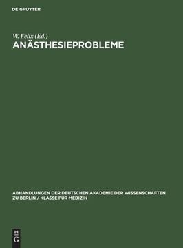 portada Anästhesieprobleme (en Alemán)