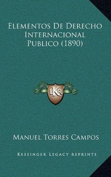 portada Elementos de Derecho Internacional Publico (1890)