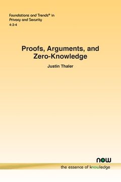 portada Proofs, Arguments, and Zero-Knowledge (en Inglés)