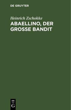 portada Abaellino, der Grosse Bandit (en Alemán)