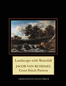 portada Landscape With Waterfall: Jacob van Ruisdael Cross Stitch Pattern