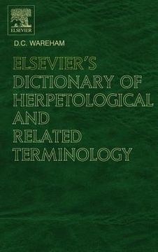 portada elsevier's dictionary of herpetological and related terminology