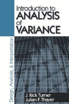 portada introduction to analysis of variance: design, analyis & interpretation