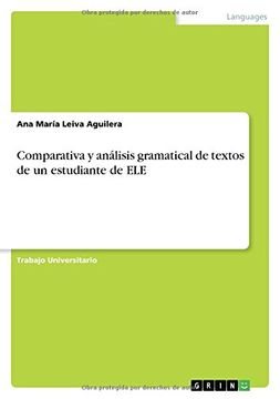 portada Comparativa y Analisis Gramatical de Textos de Un Estudiante de Ele (Spanish Edition)