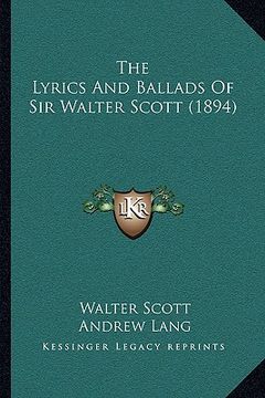 portada the lyrics and ballads of sir walter scott (1894)