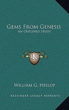 portada gems from genesis: an outlined study (in English)