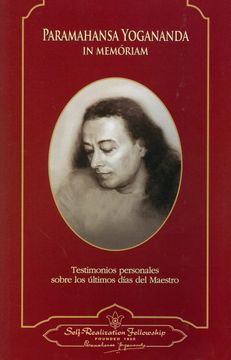 portada Paramahansa Yogananda: In Memoriam. Testimonios Personales Sobre los Últimos Días del Maestro