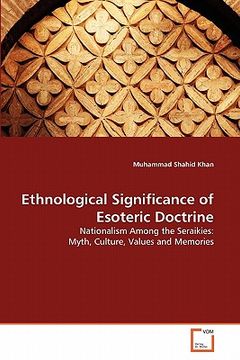 portada ethnological significance of esoteric doctrine (en Inglés)