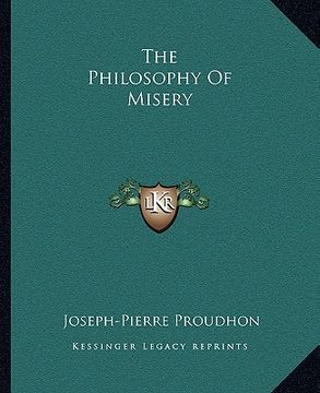 portada the philosophy of misery