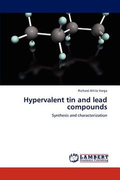 portada hypervalent tin and lead compounds (en Inglés)