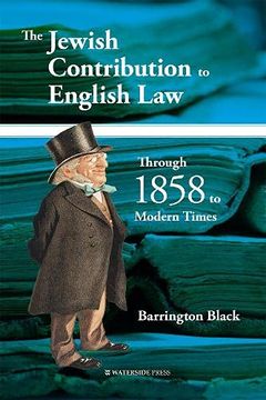 portada The Jewish Contribution to English Law: Through 1858 to Modern Times (in English)