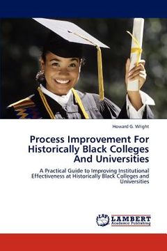 portada process improvement for historically black colleges and universities (en Inglés)