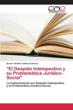portada "el Despido Intempestivo y su Problemática Jurídico-Social"