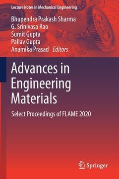 portada Advances in Engineering Materials: Select Proceedings of Flame 2020 (en Inglés)