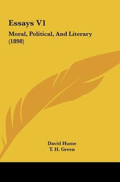 portada essays v1: moral, political, and literary (1898) (en Inglés)