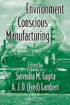 portada environment conscious manufacturing (en Inglés)