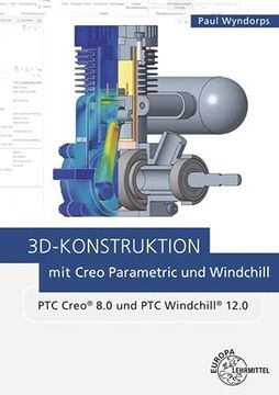 portada 3d-Konstruktion mit Creo Parametric und Windchill (en Alemán)