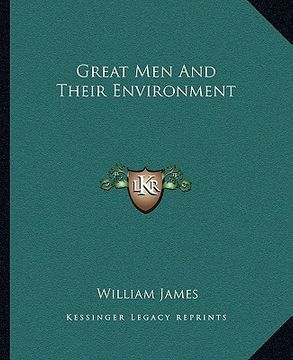 portada great men and their environment (en Inglés)