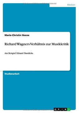 portada Richard Wagners Verhältnis zur Musikkritik (German Edition)