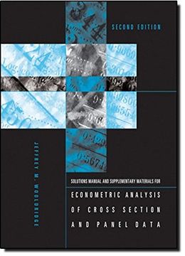 portada Student's Solutions Manual and Supplementary Materials for Econometric Analysis of Cross Section and Panel Data (The mit Press) (in English)
