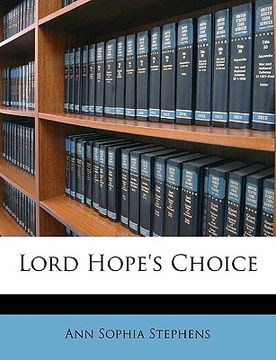 portada lord hope's choice (in English)