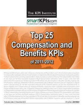 portada Top 25 Compensation and Benefits KPIs of 2011-2012 (en Inglés)