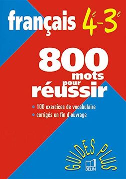 portada Français 4e -3e 800 Mots Pour Réussir au College