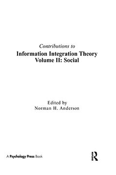 portada Contributions to Information Integration Theory: Volume 2: Social (en Inglés)