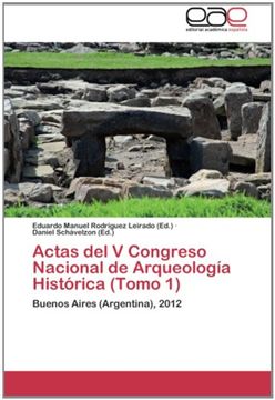 portada Actas del V Congreso Nacional de Arqueología Histórica (Tomo 1): Buenos Aires (Argentina), 2012