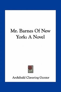 portada mr. barnes of new york (en Inglés)
