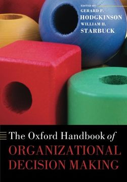 portada the oxford handbook of organizational decision making (en Inglés)