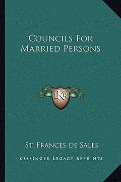 portada councils for married persons (en Inglés)