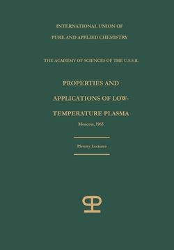 portada Properties and applications of low-temperature plasma: plenary lectures