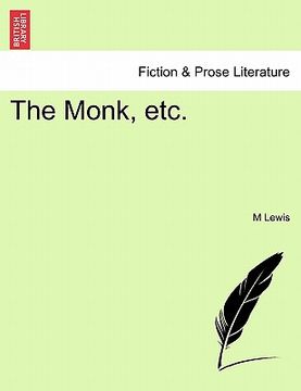 portada the monk, etc. (en Inglés)