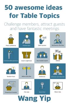 portada 50 awesome ideas for table topics: Challenge members, attract guests and have fantastic meetings (in English)