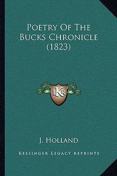 portada poetry of the bucks chronicle (1823)