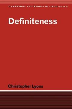 portada Definiteness Paperback (Cambridge Textbooks in Linguistics) (in English)