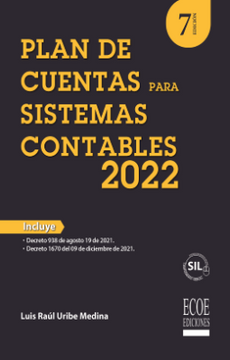 portada Plan de Cuentas Para Sistemas Contables 2022